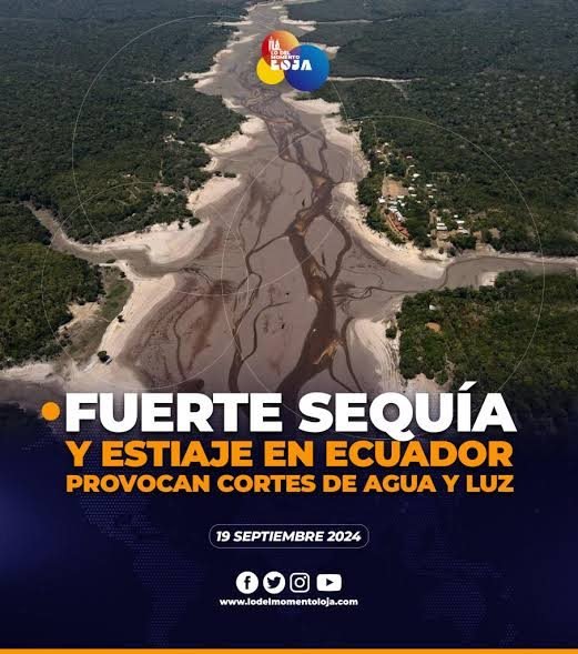 Fuerte sequía y estiaje en Ecuador